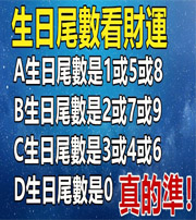 日照你的生日尾数是几？命运如何？